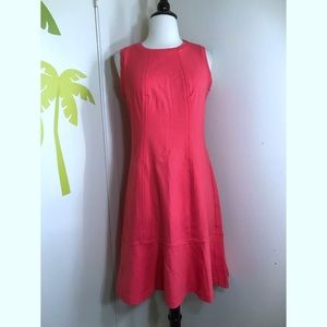 New Banana Republic Coral Orange Shift Dress Sz 4